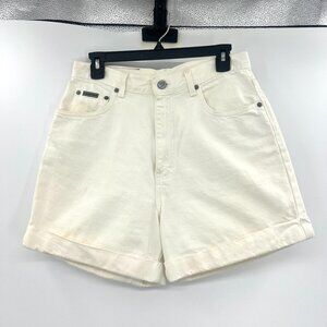 Vintage Calvin Klein White High Rise Mom Shorts Women's 10